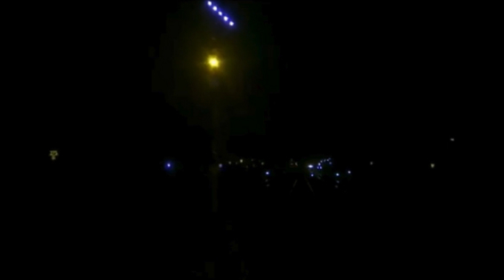 Naked eye view at nighttime